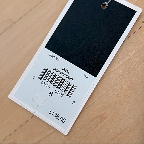 NWT Juicy Couture Guipuere Lace Skirt - Angel - Picture 6 of 7